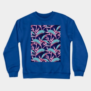 Pink Exotic Florals Crewneck Sweatshirt